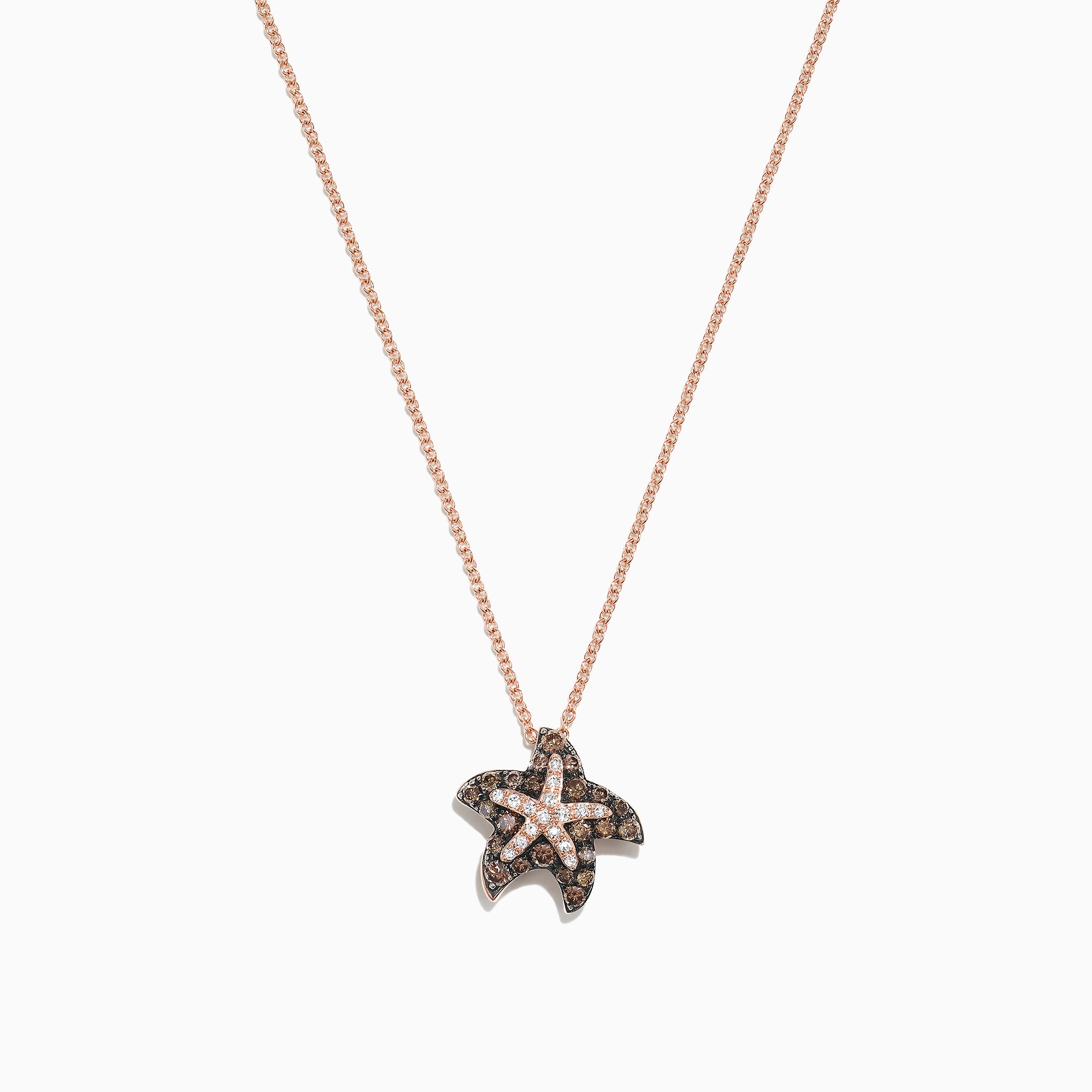 Buy 18K Solid Gold Diamond Starfish Necklace. Online in India - Etsy